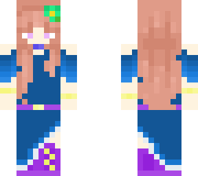 blue dress girl