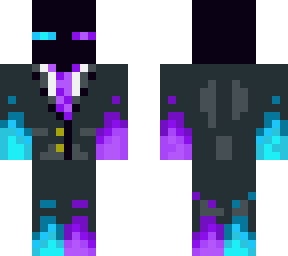 enderman fire perple and blue