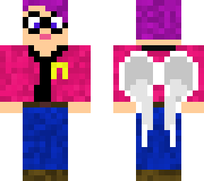 franthehorsegirl w/purple hair and wings, and ribbon
