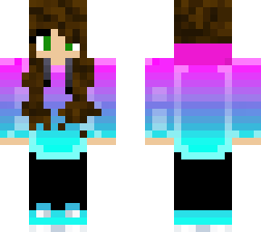 girl in hoodie ( with brown hair)