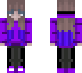 girl in purple sweatshirt