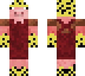 yellow frog/piglin hybrid(red coveralls)