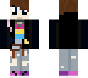 (oc)loki with pink braid for technoblade