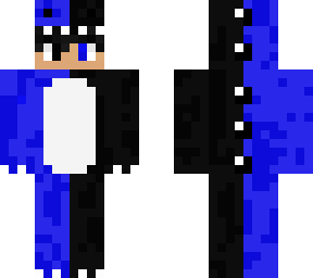 black and blue dino