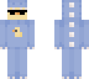 blue dino duck boi w glasses