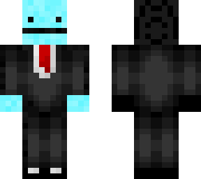 blue in a suit