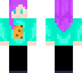cookie with purple hair