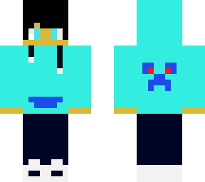 light blue hoodie