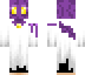 shoeless purple pumpkin ghost