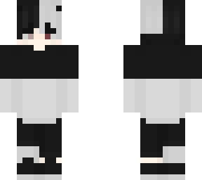 black and white