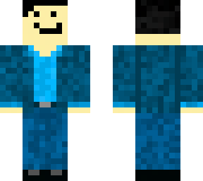 blue suit
