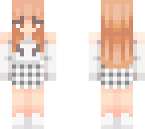 brunette + white theme
