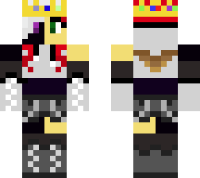 half enderman, white hair