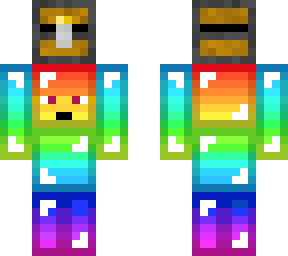 rainbow man with chest