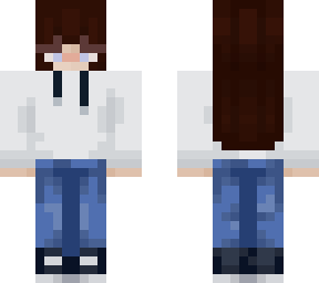 white hoodie girl