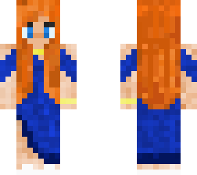 blue dress girl
