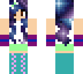 spring skin the galaxy hair girl