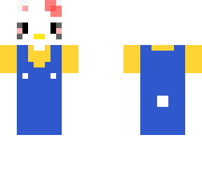 classic blue overalls hello kitty