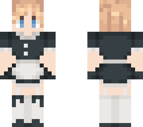 my oc with maid dress