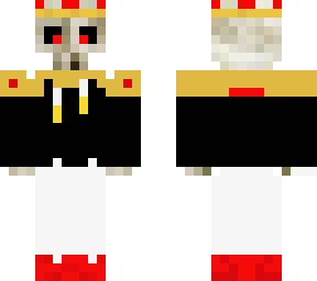 skull with technoblade crown