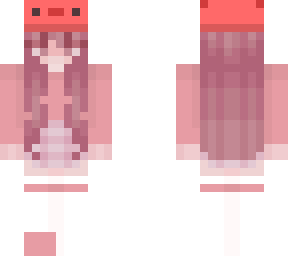 strawberry axolotl girl
