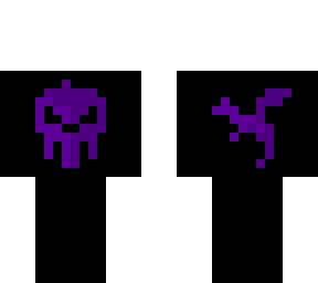 (3d) purple skull template