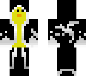 black white duck