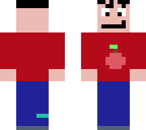 man with a apple shirt