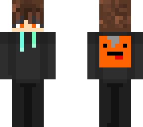 orange ; green glow