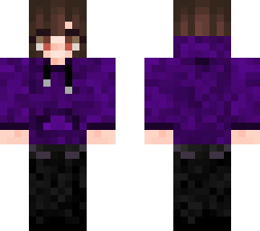 purple hoodie headphones