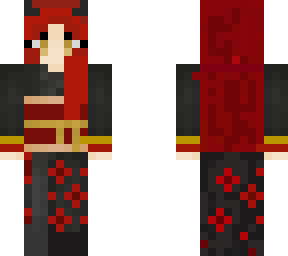red and black kimono
