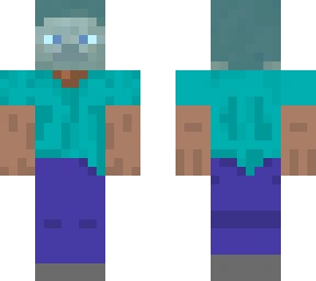 steve, but his head it's in a block of glass (cool effect)