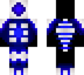 white + blue + black