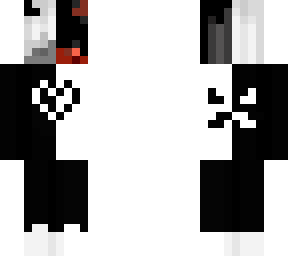 black and white