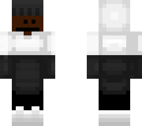 black and white hoodie and hat