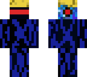 black striped blue skin