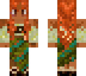 brown skin elf girl | Minecraft Skin