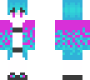 girl with particles