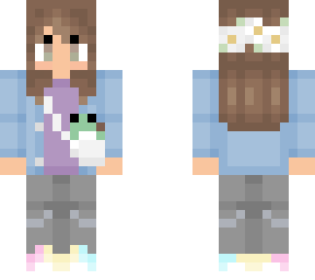 girl with turtle bag