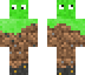 grass block with stone and a tree