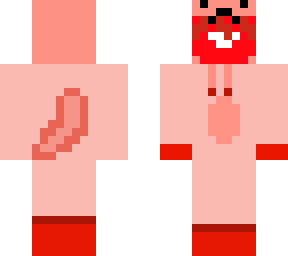 red guy  and red axolotl