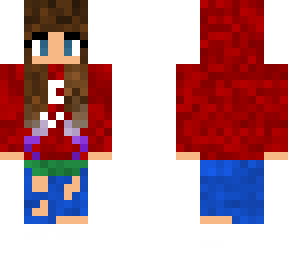 transbian w/ red hoodie (slim arms)