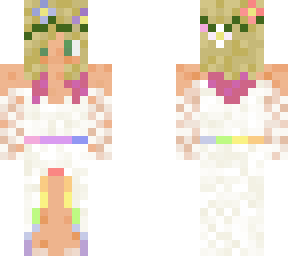 blonde rainbow wedding