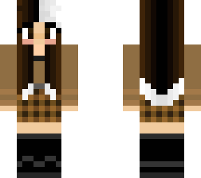 cute mini skirt white hair girl