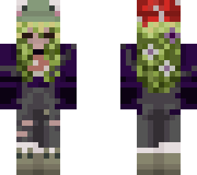 mushroom frog girl