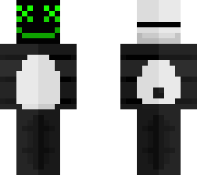 panda (green marshmellow mask)