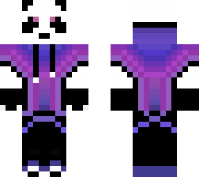 purple/blue hoodie gamer panda