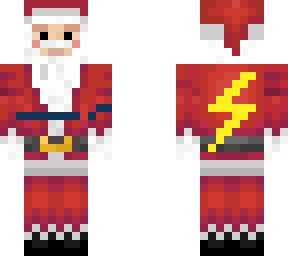santa with lightning