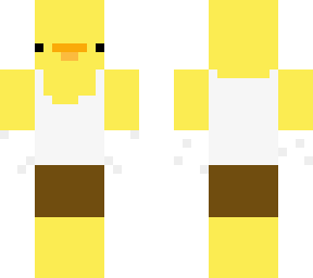 duck in boxers and undershirt
