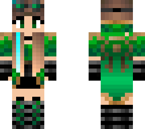 green steampunk long mullet
